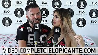 Young and artistic Veve Valencia gives the best blowjob in Elo podcast
