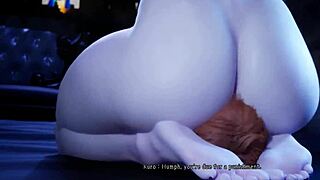 gothic kuro farts while face sitting in wild scene