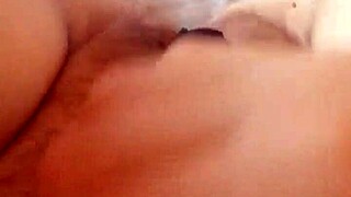 pregnant gretala wears transparent thong for sensual flashing