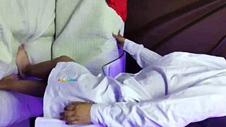 Young Colombian teen filled with milk by her master