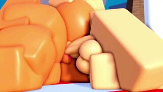 Steamy Roblox art from Condosex, a popular erotic cartoon artist