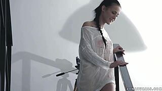 Nicole love's erotic anal scene with a big dick