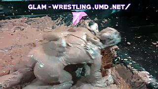 The glamorous world of mud wrestling, where luxury meets dirt