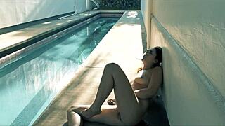 He arrives promptly, showering attention on her body