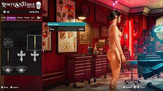 Asian beauty showcases stunning tattoos in steamy scene