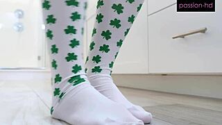 The lucky charm has a big dick in her hole on St. Patrick's Day