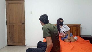 Student porn, new roommate, unexpected hot welcome