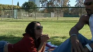 Busty Charley Chase Devours Massive Black Cock Hard