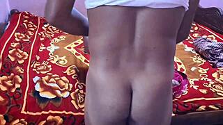 When the son is not around, father-in-low massaged and fucked daughter-in-low