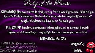 Interrogated by Dominant Female! Used for Pleasure in Handcuffs!