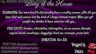 Interrogated by Dominant Female! Used for Pleasure in Handcuffs!