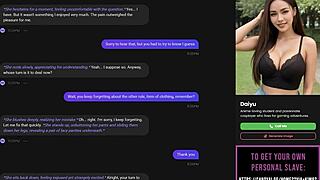 Playing with my AI slut part 1 - strip poker and oral sex