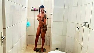 Tour the new apartment with guided shower climax