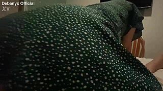 I sneaked into my hermanastro's room feeling so horny. This Latina's homemade ass shaking got me wild!