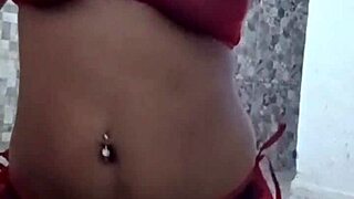 Sensual married babe strips naked in miniskirt for POV fun. So hot! 🔥