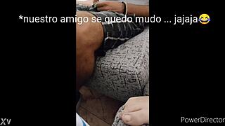 Couple fucks with voyeur watching