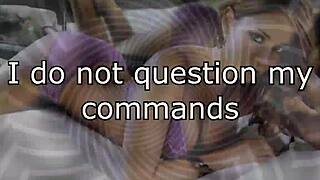 Erotic hypnosis with Mistress Lisa forces you to repeat and obey.