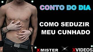 Brazilian beauty seduces brother-in-law in steamy erotic encounter.