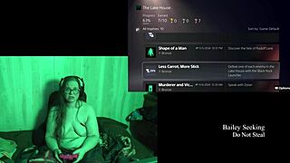 Naked Brunette BBW With Big Tits Plays At Lake House