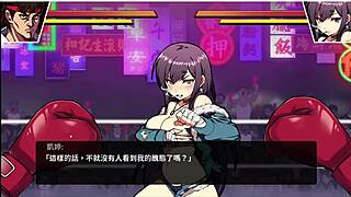 overwhelmed by big tits and ass in female fistism part 001