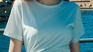 Ever seen a cute model in lingerie at Sydney Opera House? Stunning view awaits!