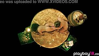 lesbian milf bobbi dean enjoys a sensual massage from petite teen gf