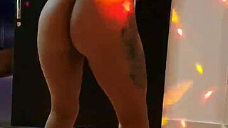 Sensual Brunette Strips in Lingerie, Feeling the Passion