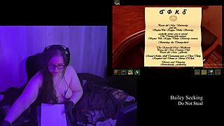 brunette bbw with long hair plays naked in secrets can end remaster