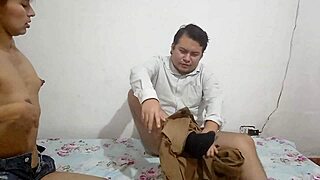 Latina teen screams during hardcore stepbrother fuck.