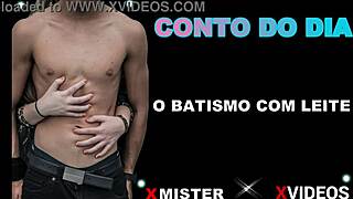o batismo com leite, brazilian amateurs getting erotic cum baptism 😏