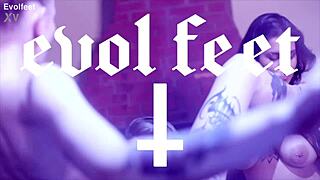 Lesbian Foot Fetish Threesome Explodes with Wild Sucking and Tickling Action!