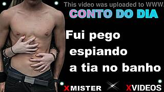 Caught Spying On Aunt In The Bath, Leading To Erotic Encounter