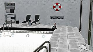 i played at the unexpected party with hairy pussy and cumshot z clover