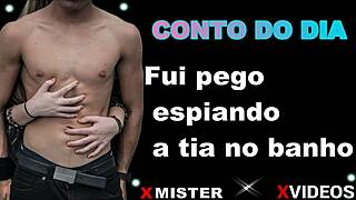 Caught Spying On Aunt In The Bath, Leading To Erotic Encounter