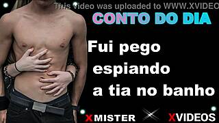 Caught Spying On Aunt In The Bath, Leading To Erotic Encounter