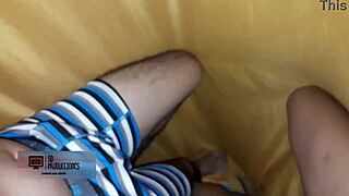 My Brunette Emo Stepsister Sneaks In for Interracial Creampie Action Under the Sheets!