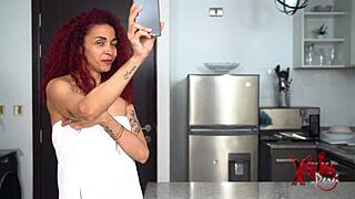 blonde venezuelan girl feels her tight pussy destroyed by huge cock delivery guy, emotions overwhelming