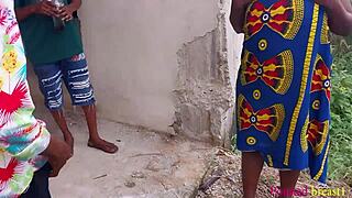 two big swit cock pamper big ass wife to erotic sex in her backyard