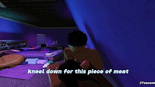 My partner calls me to punish her in this scene