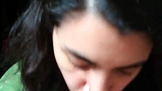 Quickie Blowjob Turns Into Licking Cum Off Hands