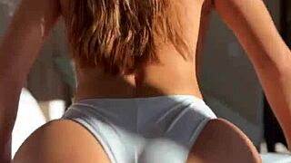 Morning bliss with a Latina hottie riding reverse cowgirl for pure fun