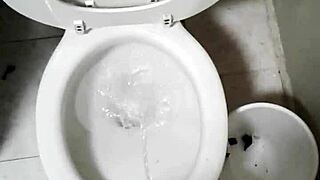 Holy Crap! Nude Picture Triggers a Wild PISS SHOWER