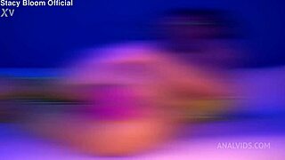 Rainbow blooms with huge butt plug in anal destruction prolapse!