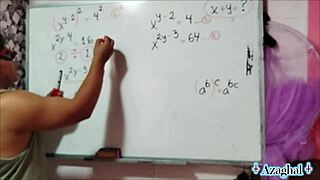 asian nerd with brown eyes explores erotic math in bedroom amateur scene