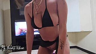 My favorite whore endures intense humiliation and slutty degradation in this bold session