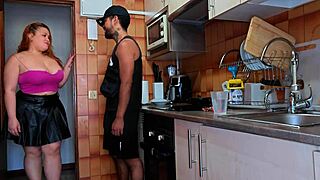 ugh, i caught my wife cheatin’ with the neighbor in our kitchen, total mess