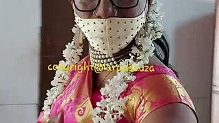 Indian Crossdresser Lara Dsouza Stuns in Saree, Delivers Fierce Anal Action in Video 3.