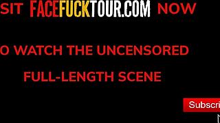 petite colombian teen gives sloppy blowjob pov