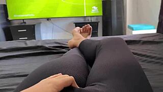 colombian student flashes pussy during match