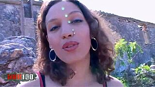 Young Arab woman squirts wildly